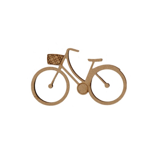 Aplicação de Madeira Bicicleta 11x7x0,3cm