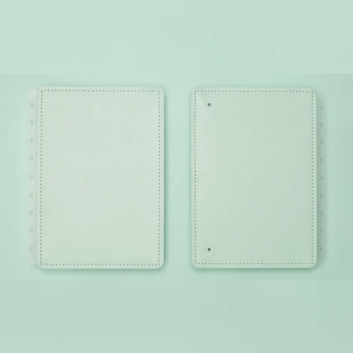 Capa e Contracapa para Planner Caderno Inteligente (190x255mm) Verde Pastel