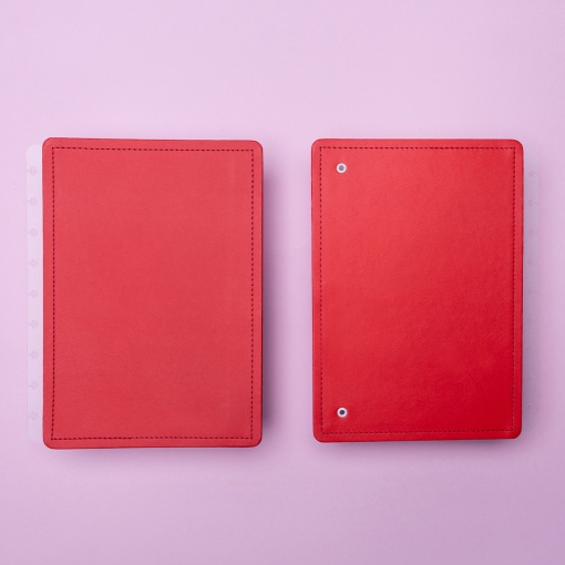 Capa e Contracapa para Planner Caderno Inteligente (190x255mm) Vermelho Cereja