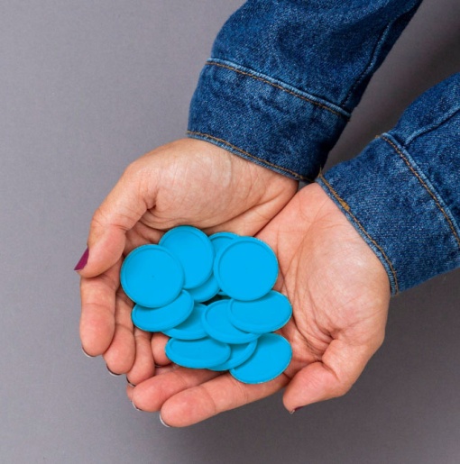 Discs + elastic band G for SMART NOTEBOOK blue - 12+1 units