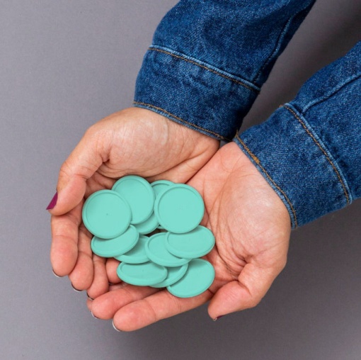 Discs + elastic band G for SMART NOTEBOOK green - 12+1 units