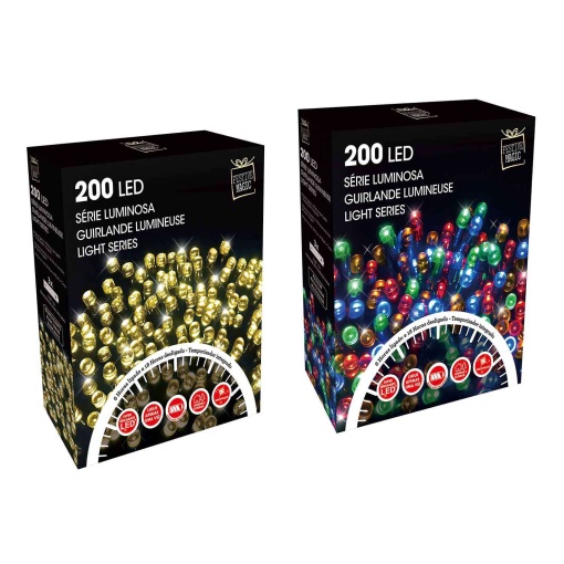 Luzes de Natal 200 Led 20m a Pilhas Sortido