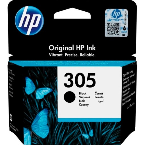 Tinteiro HP 305 Preto 3YM61AE Deskjet 1255
