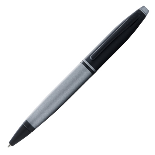 Esferográfica CROSS Calais Barrel Cinza Lacado/Preto Mate