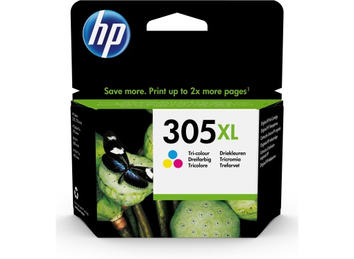 Tinteiro HP 305XL Cores 3YM63AE Deskjet 1255 Alta Capacidade