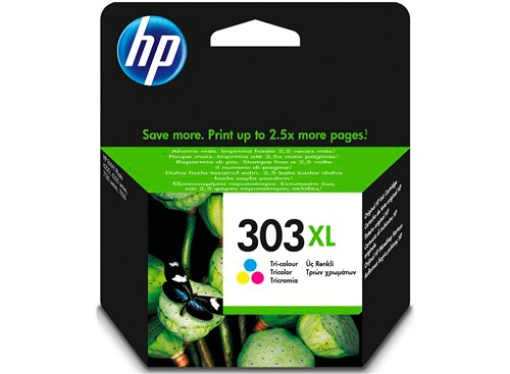 Tinteiro HP 303XL Cores T6N03AE Envy Photo 6220/6230/6232 Alta Capacidade