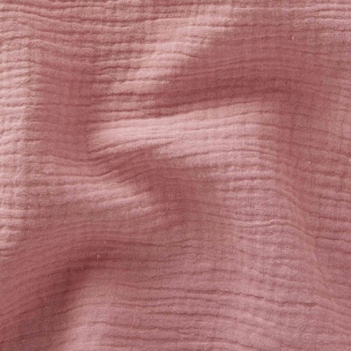 Tecido Mousseline Liso Rosa Velho 1x1,30m