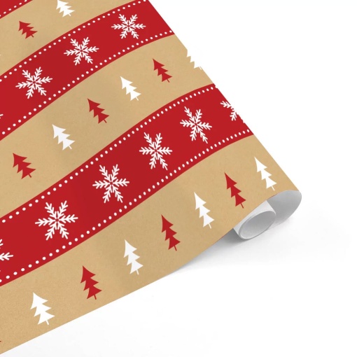 EUROPRICE kraft wrapping paper roll 70cm x 5m assorted