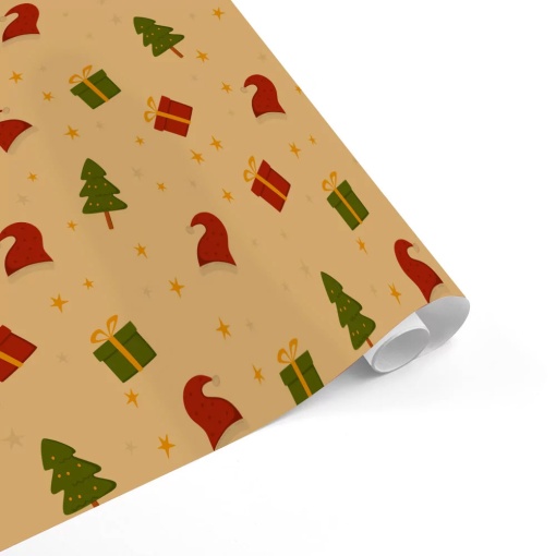 EUROPRICE kraft wrapping paper roll 70cm x 5m assorted
