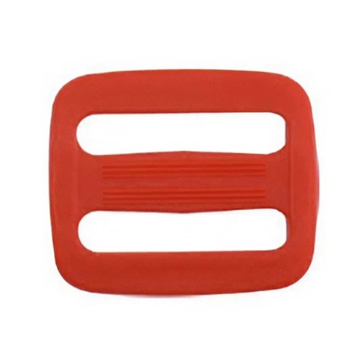 Fivela Passador Retangular Plástico 30mm vermelho