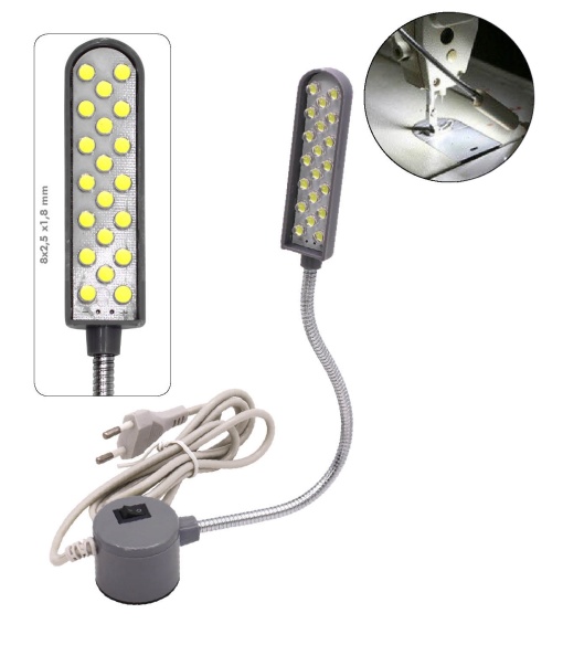 Candeeiro LED para máquina de Costura 8x2,5x1,8mm