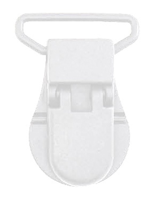 Porta-chupetas de plástico 25mm branco COSE 140136.025.0001
