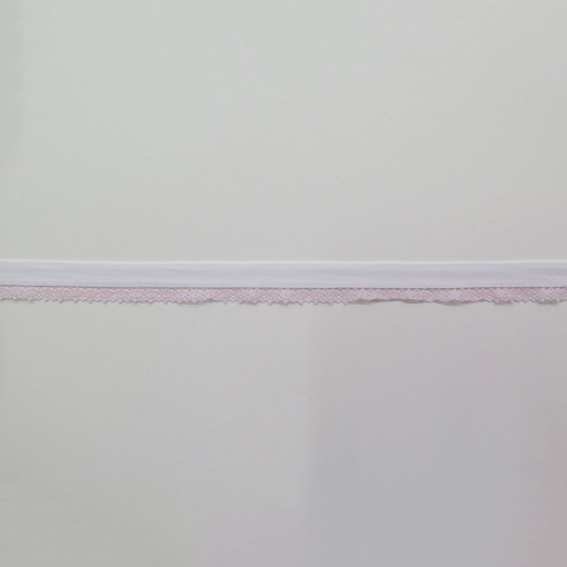 Fita de Viés com Renda 25mm Rosa (metro)