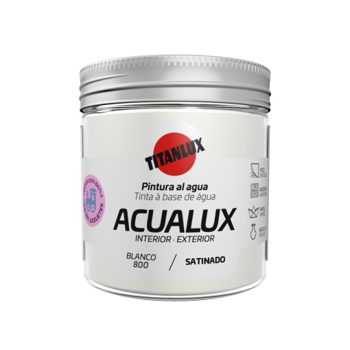 Tinta Acrílica TITAN Acualux Branco 800 75ml