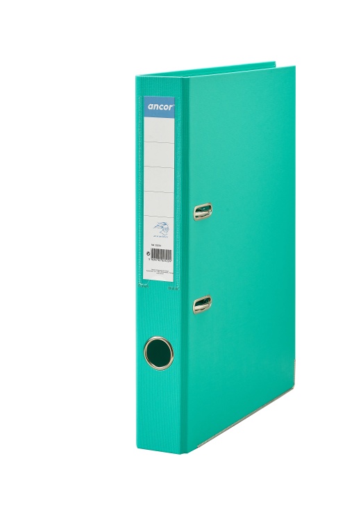 Pasta de Arquivo ANCOR Avalon A4 Comercial lombada de 50mm 2 Argolas Azul Turquesa