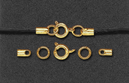 Fecho para Bijuteria 7mm Dourado 2 unidades
