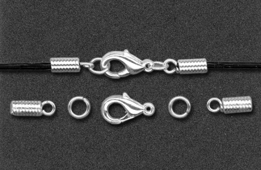 Fecho para Bijuteria 19mm Prateado 2 unidades