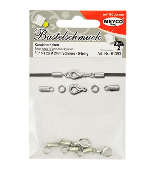 Fecho para Bijuteria 19mm Prateado 2 unidades