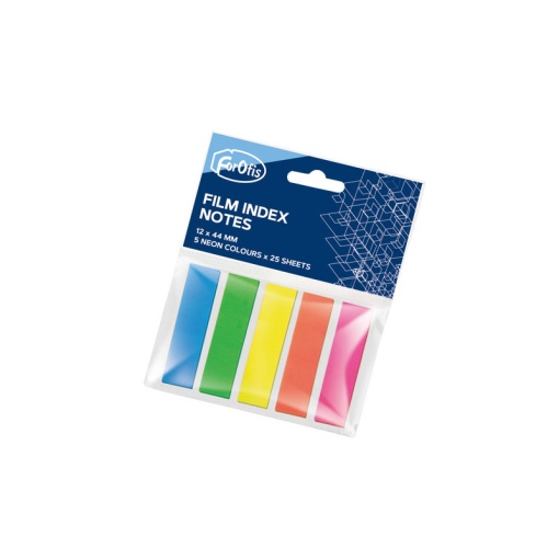 Index FOROFIS 45x12mm 5 cores neon - 25 folhas