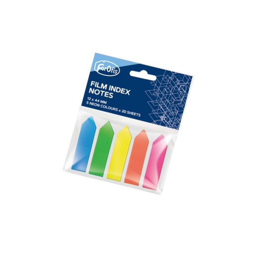 Index FOROFIS 44x12mm flechas 5 cores neon - 20 folhas