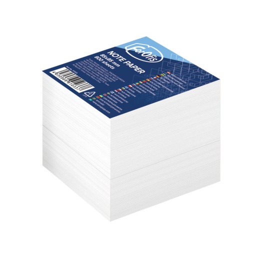 Bloco de Notas 85x85mm FOROFIS LISO com 800 folhas Branco