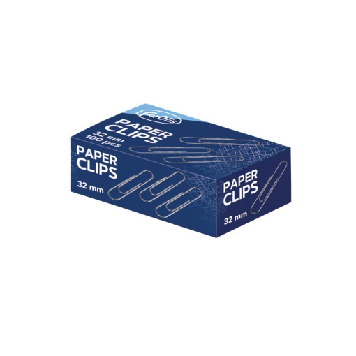 Clips Niquelados N.4 32mm FOROFIS caixa com 100