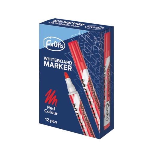 Marcador para quadro branco FOROFIS vermelho
