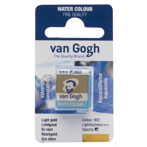 Aguarela em Pastilha TALENS VAN GOGH Ouro Claro 802