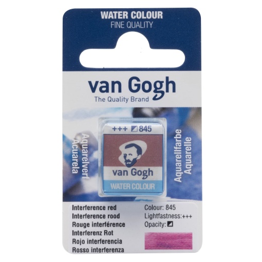 Aguarela em pastilha TALENS VAN GOGH Vermelho 845