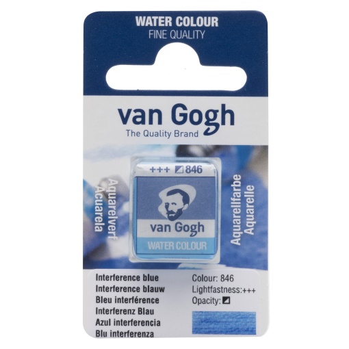 Aguarela em Pastilha TALENS VAN GOGH Azul 846