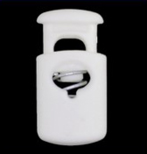 Travão de Plástico para Cordão Retangular 15x28mm Branco COSE