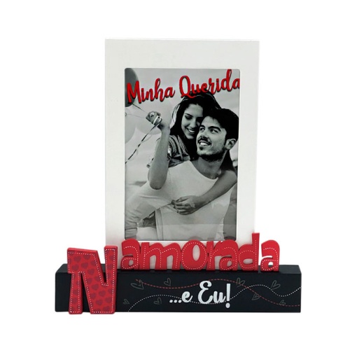 Moldura MDF "Namorada" 10x15cm