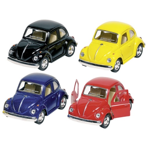 Carro VW Beetle (1967) Miniatura 1:42 10cm Sortido GOKI