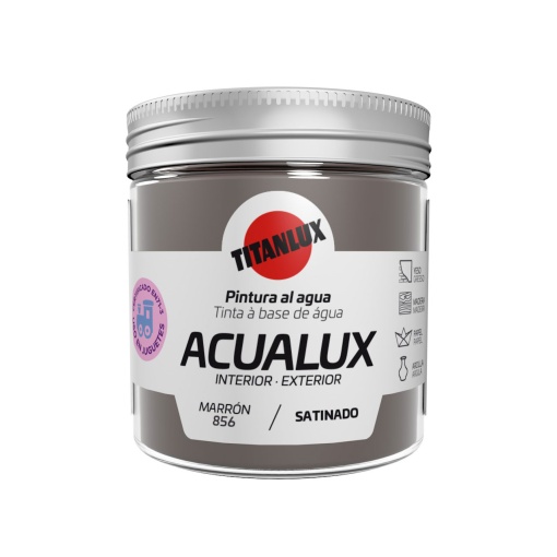 Tinta Acrílica TITAN Acualux Castanho 856 75ml