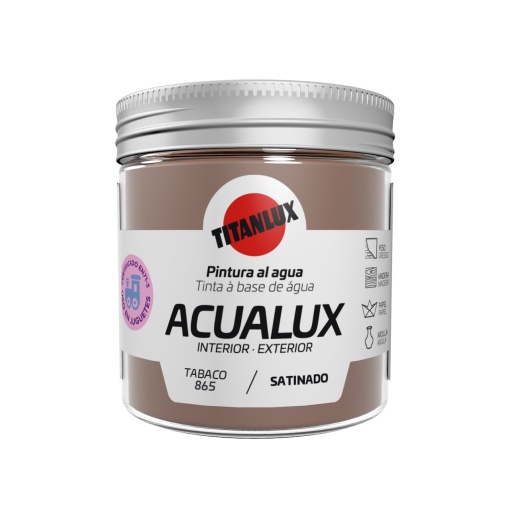 Tinta Acrílica TITAN Acualux Tabaco 865 75ml