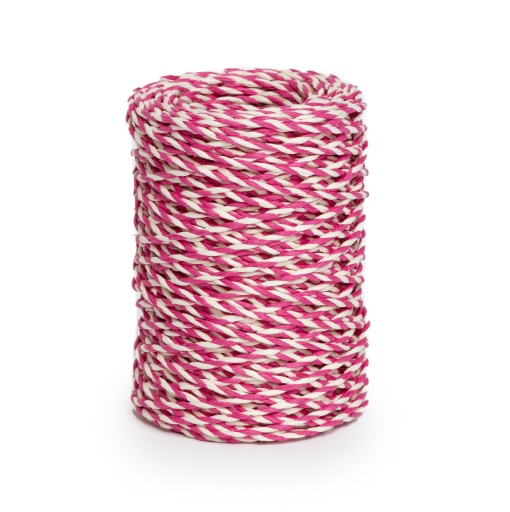 Fio de Embrulho Pippy 2mmx50m Bicolor Branco/rosa 3104