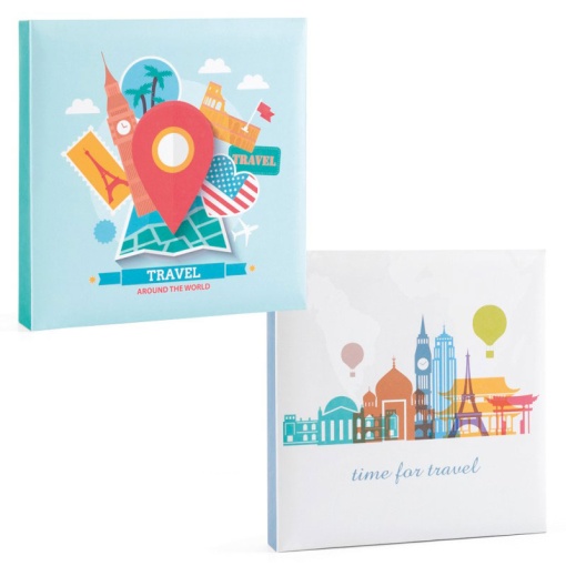 Álbum Fotográfico com bolsas DEMARK 10x15cm 200 fotos Travel sortido