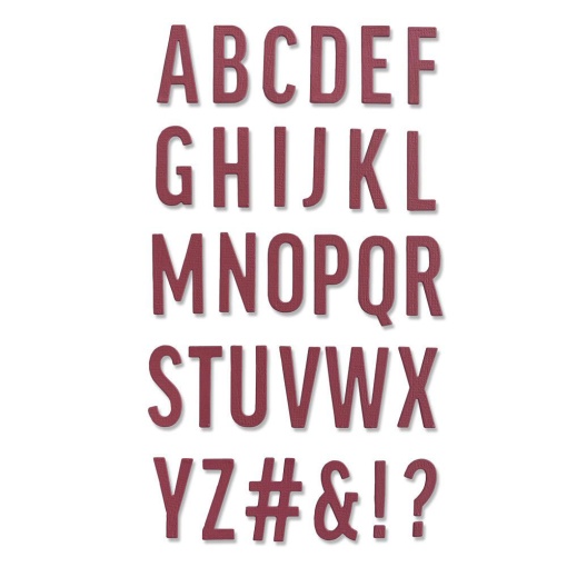 SIZZIX THINLITS ALPHABET BOLD DE ALISON 665072