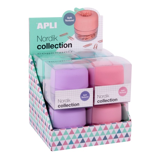 Porta-clips APLI Nordik Cores Pastel Sortido