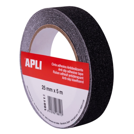 Fita Anti-derrapante 5mx25mm Preta APLI 18811