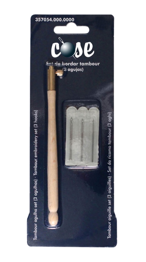 Agulha Punch Needle Tambour com 3 agulhas COSE