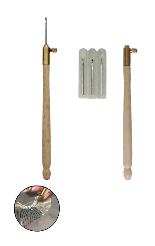 Agulha Punch Needle Tambour com 3 agulhas COSE