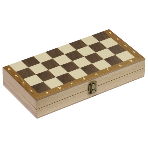 Jogo de Xadrez Dobrável de Madeira GOKI 29,9x29,9x4,8cm