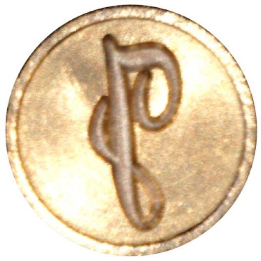 Sinete D. Torrejano com Cabo de Madeira Letra Script J