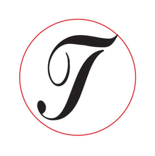 Sinete D. Torrejano com cabo de madeira letra Script T