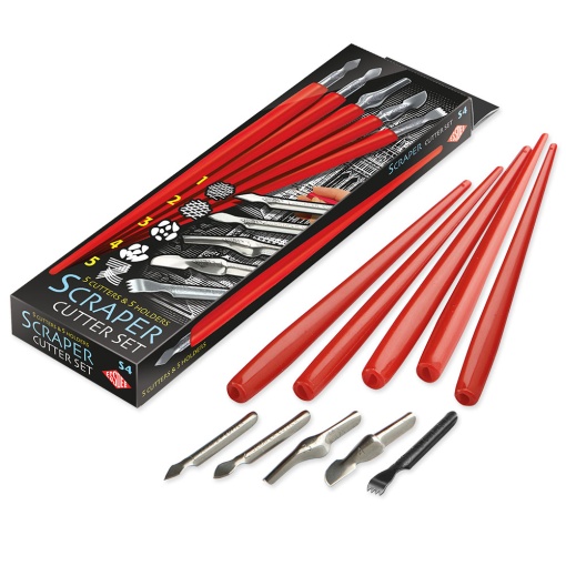 Conjunto cortador raspador ESSDEE 5 peças+cabos