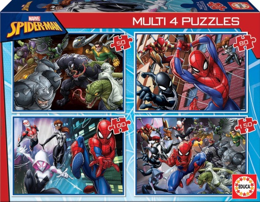 Puzzle EDUCA 50-80-100-150 peças Progressivo MARVEL Spider-Man