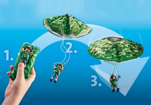 PLAYMOBIL City Action Helicóptero da Polícia: Perseguição em Paraquedas