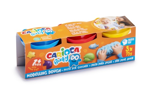 Plasticina CARIOCA Baby (3x75ml)