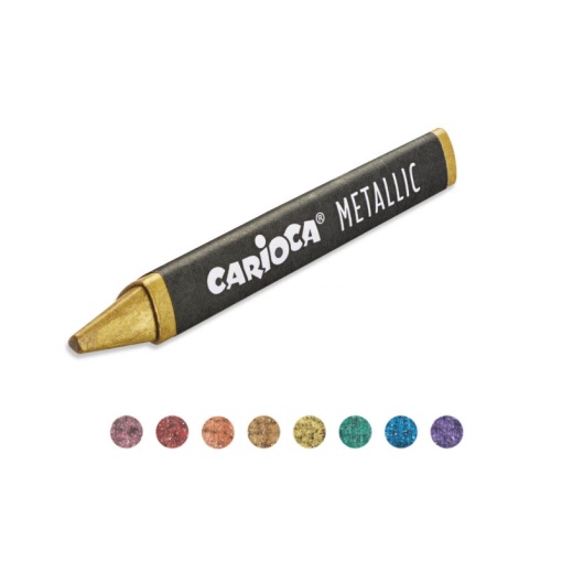 Lápis de Cera CARIOCA Metallic com 8